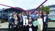The participants of ‘Erasmus+’ program posing for picture in Bonn.
