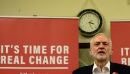 Labour party leader Jeremy Corbyn speaks at an election campaign event in Dudley, West Midlands on November 21, 2019. AFP / Oli Scarff