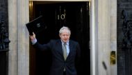 British Prime Minister Boris Johnson makes a speech outside No 10 Downing Street following a meeting with Queen Elizabeth II to form a government, in London, United Kingdom on December 13, 2019. Kate Green - Anadolu
