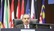 The Minister of Commerce and Industry, H E Ali Ahmad Al Kuwari, speaking at a panel discussion on food security at the Kuala Lumpur Summit 2019. 