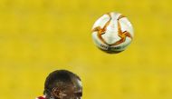 The players of Al Rayyan and Al Wakrah locked in an aerial battle during their QNB Stars League match at the Al Gharafa Stadium yesterday. 