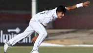 Pakistan's Naseem Shah delivers a ball during the fourth day of the second Test cricket match between Pakistan and Sri Lanka at the National Cricket Stadium in Karachi on December 22, 2019. AFP / Asif Hassan 