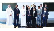 Commercial Bank’s  ‘digital leadership’, along with other senior officials posing for a group picture, after receiving the awards.