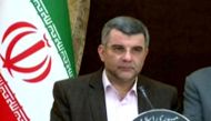 An image grab from footage obtained from the state-run Iran Press news agency on February 24, 2020, shows Iran's deputy health minister Iraj Harirchi speaking during a press conference in Tehran.