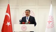 ANKARA, TURKEY - MARCH 11: Turkish Health Minister Fahrettin Koca speaks during a press conference in Ankara, Turkey on March 11, 2020. Turkish minister says first case of coronavirus confirmed in the country. ( Aytu? Can Sencar - Anadolu Agency )