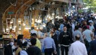 TEHRAN, IRAN - APRIL 17: A view of a bazzar as people shopping in capital Tehran, Iran on April 18, 2020. After the restrictions, which were imposed for new type of coronavirus (Covid-19), removed step by step, businesses and government institutions reope