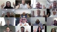 A video grab from the virtual Town Hall meeting.