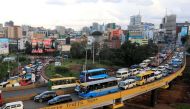 Traffic moves on a flyover before a curfew to contain the coronavirus disease (COVID-19) spread in Nairobi, Kenya May 15, 2020. REUTERS/Thomas Mukoya