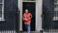 Number 10 Downing Street special advisor Dominic Cummings leaves 10 Downing Street in central London on May 24, 2020 following allegations he broke coronavirus lockdown rules by travelling across the country in March. AFP / Isabel Infantes