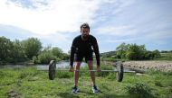 England cricketer Liam Plunkett during a training session in Castley, following the outbreak of the coronavirus disease (COVID-19), Castley, Britain, May 27, 2020. REUTERS/Molly Darlington