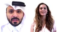 Screen grab of Hamad Al Qahtani’s and  Heba Al Masri speech during the Digital Demo Day.