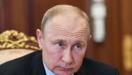Russian President Vladimir Putin listens to General Director of the state nuclear agency Rosatom Alexei Likhachev during their meeting at the Kremlin in Moscow, Russia June 17, 2020. Sputnik/Aleksey Nikolskyi/Kremlin via REUTERS 
