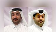 Ahmad Abdulla Al-Muslemani, Acting Chief Executive Officer of MEEZA (L), Mohsin Al-Marri, Chief Operations Officer of MEEZA