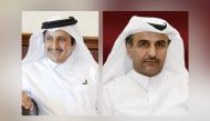 Sheikh Khalifa bin Jassim Al Thani, Chaiman, Qatar Chamber and the newly-elected Member of the ICC Execuive Board (L), ICC Qatar Secretary-General and QC Board Member, Dr Khalid bin Klefeekh Al Hajri