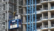 Workers are seen at a construction site, following the coronavirus disease (COVID-19) outbreak, in London, Britain June 30, 2020. REUTERS/Hannah McKay