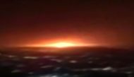 An image grab from footage obtained from Iranian State TV IRIB on June 26, 2020, shows an orange light, resulting from what the country's defence ministry said, the explosion of a gas tank in the Iranian capital Tehran./ AFP / IRIB TV /