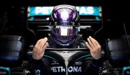 Formula One F1 - Hungarian Grand Prix - Hungaroring, Budapest, Hungary - July 18, 2020 Mercedes' Lewis Hamilton before qualifying FIA/Handout via REUTERS