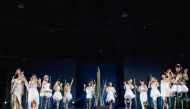 Women with prostheses display creations by designer Makiko Sugawa during the Amputee Venus fashion show in Tokyo on August 25, 2020. / AFP / Philip FONG
