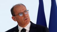 French Prime Minister Jean Castex delivers a speech during the MEDEF union summer forum 