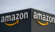 In this file photo taken on December 17, 2019 this picture shows the logo of US online retail giant Amazon at the distribution center in Moenchengladbach, western Germany. / AFP / INA FASSBENDER
