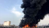 Smoke rises from Beirut's port area, Lebanon September 10, 2020. REUTERS/Alaa Kanaan