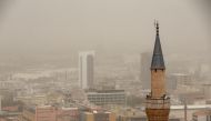Massive cloud of dust greys the sky in Turkish capital Ankara on September 12, 2020. Aytaç Ünal - Anadolu