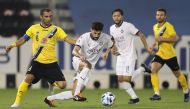 Al Sadd and Sepahan FC players in action during their last Group D match of the AFC Champions League, played at the Jassim Bin Hamad Stadium, yesterday. PIC: TWITTER/ @ALSADDSC
