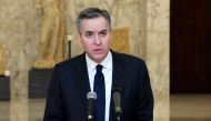 Mustapha Adib, speaking at a press conference at the presidential palace in Baabda