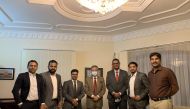 focusQATAR officials with Ambassador of India to Qatar, H E Dr. Deepak Mittal.