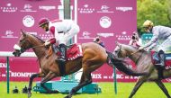 Lady Princess (front) races to victory, yesterday. 