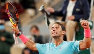 Spain's Rafael Nadal celebrates winning his third round match against Italy's Stefano Travaglia REUTERS/Gonzalo Fuentes