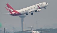 File photo: Qantas Boeing taking off. Photo by: AFP. 