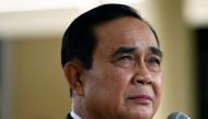 Thailand Prime Minister Prayuth Chan-ocha attends an agreement signing ceremony for purchase of AstraZeneca's potential COVID-19 vaccine at Government House, amid the spread of the coronavirus disease (COVID-19), in Bangkok, Thailand November 27, 2020. RE