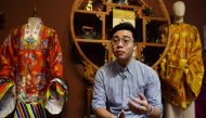 This photograph taken on November 11, 2020 shows Nguyen Duc Loc, founder of the Y Van Hien company, speaking during an interview with AFP at his workshop in Hanoi. AFP / Nhac Nguyen