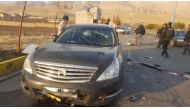 A view shows the scene of the attack that killed Prominent Iranian scientist Mohsen Fakhrizadeh, outside Tehran, Iran, November 27, 2020. WANA (West Asia News Agency) via Reuters