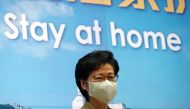 Hong Kong Chief Executive Carrie Lam attends a weekly news conference following a rise in coronavirus disease (COVID-19) cases in Hong Kong, China December 1, 2020. REUTERS/Joyce Zho