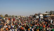 Farmers attend a protest against the newly passed farm bills at Singhu border near Delhi, India, November 28, 2020. REUTERS/Danish Siddiqui
