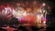 Fireworks light up the Sydney Harbour Bridge and Sydney Opera House during new year celebrations on Sydney Harbour, Australia, January 1, 2018. REUTERS/David Gray/File Photo