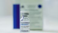 A vial of the Russian Sputnik V coronavirus vaccine is pictured in Belgrade, Serbia, January 6, 2021. REUTERS/Fedja Grulovic
