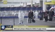 Members of the World Health Organisation (WHO) team tasked with investigating the origins of the coronavirus disease (COVID-19) pandemic arrive at Wuhan Tianhe International Airport in Wuhan, Hubei province, China, January 14, 2021, in this still image ta