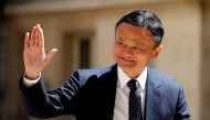 Jack Ma, chairman of Alibaba Group arrives at the 