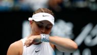 FILE PHOTO: Australian Open - Melbourne Park, Melbourne, Australia - January 22, 2020 - Spain’s Paula Badosa in action during the match against Czech Republic’s Petra Kvitova. REUTERS/Issei Kato/File Photo

