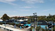 A general view of Melbourne Park as tennis players undergo a mandatory quarantine ahead of the Australian Open in Melbourne, Australia January 21, 2021. REUTERS/Kelly Defina
