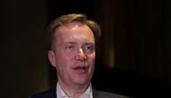 World Economic Forum (WEF) President Borge Brende speaks to Reuters after wrapping up a series of preparatory meetings for the city-state's 'Davos' summit, in Singapore February 9, 2021. Picture taken February 9, 2021. REUTERS/Dawn Chua