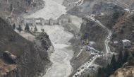 General view of the place where members of National Disaster Response Force (NDRF) conduct a rescue operation, after a part of a glacier broke away, in Tapovan in the northern state of Uttarakhand, India, February 10, 2021. REUTERS/Anushree Fadnavis