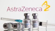 Vials labelled 