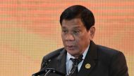 Philippine President Rodrigo Duterte speaks during the APEC CEO Summit, taking place ahead of the Asia-Pacific Economic Cooperation (APEC) leaders summit in the central Vietnamese city of Danang November 9, 2017. REUTERS/Hoang Dinh Nam/Pool/File Photo