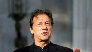 FILE PHOTO: Pakistan's Prime Minister Imran Khan speaks during a joint news conference with Afghan President Ashraf Ghani (not pictured) at the presidential palace in Kabul, Afghanistan November 19, 2020. REUTERS/Mohammad Ismail/File Photo
