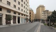 A view shows an empty street near the government palace in downtown Beirut, Lebanon March 23, 2021. Reuters/Mohamed Azakir