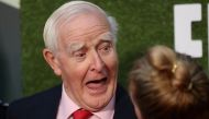 File photo: Author John le Carre and actor Florence Pugh arrive at the world premiere of 